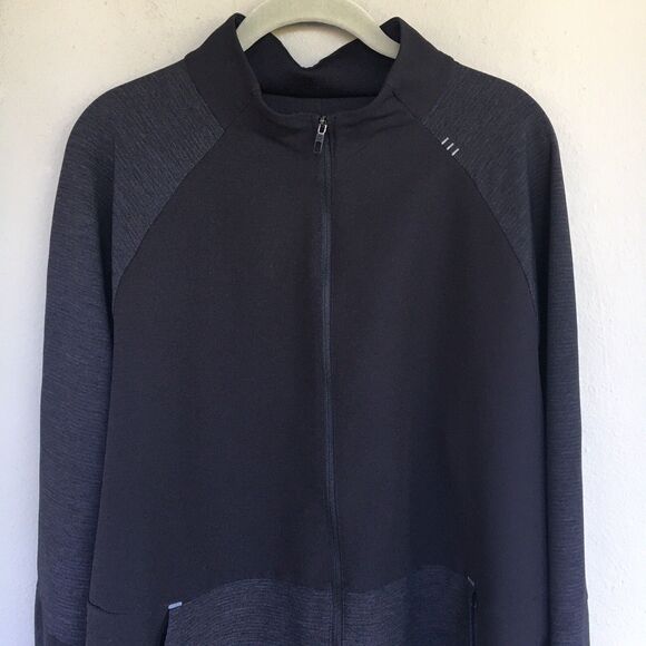 Lululemon Zip Up Track Jacket Men XXL Black License to Train Athletic Run Gym - Picture 3 of 16